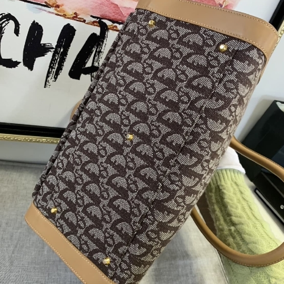 Dior Brown and Beige Tote Bag - Picture 11 of 17